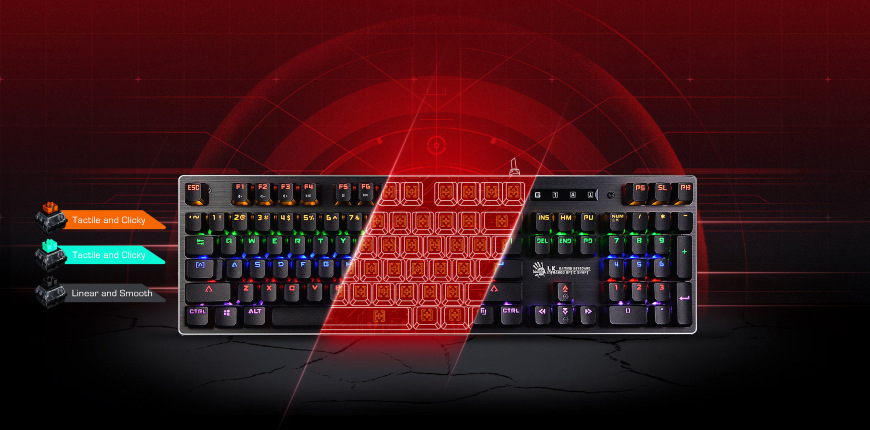 Klávesnice A4Tech Bloody B760, Black Switch, CZ černá A4Tech Bloody B760, černá