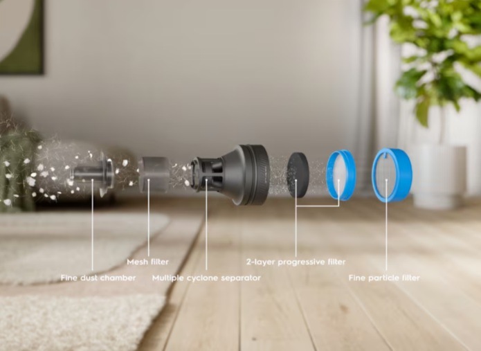 Tyčový vysavač Electrolux 800 Ultimate EP82UB25UG šedý