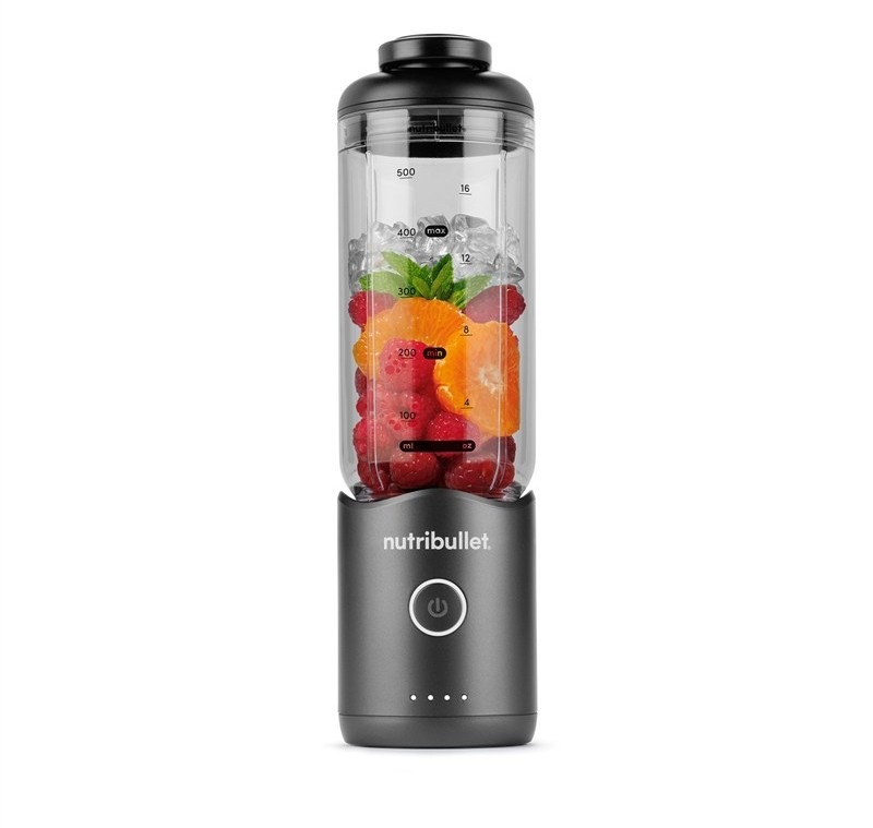 Celkový pohled na stolní mixér Nutribullet Flex NBP013GM