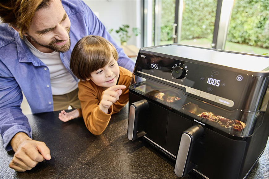 Fritéza horkovzdušná Braun TwinCook 5 TD5073 černá Fritéza horkovzdušná Braun TD5073 TwinCook 5