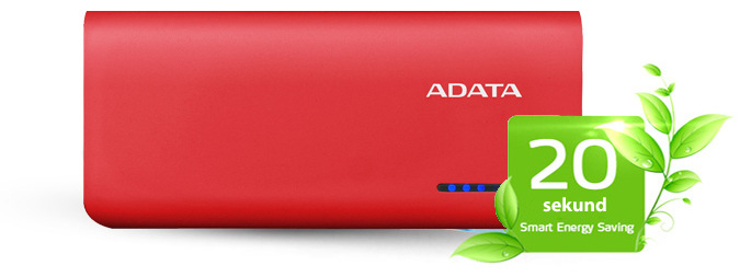 Powerbanka ADATA PT100 10000mAh červená/oranžová Powerbanka ADATA PT100 10000mAh červená/oranžová