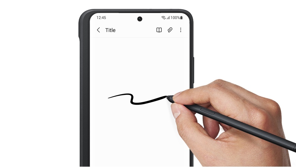 Kryt na mobil Samsung Silicone Cover s perem S Pen na Galaxy S21 Ultra 5G černý Kryt na mobil Samsung Silicone Cover s perem S Pen na Galaxy S21 Ultra 5G černý