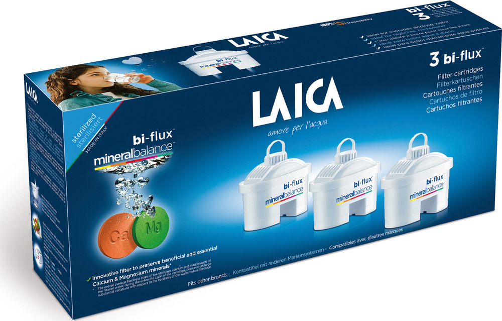 Filtr na vodu Laica Bi-flux M3M, 3 ks bílý Filtr na vodu Laica Bi-flux M3M, 3 ks bílý