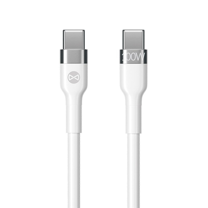 Kabel Forever Flexible USB-C/USB-C, 100W, 2m bílý