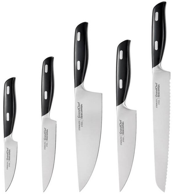 Sada kuchyňských nožů Tescoma GrandCHEF GrandCHEF, s 5 noži nerez/dřevo