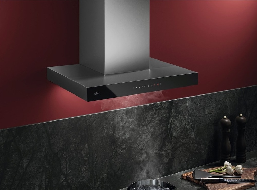 Odsavač par AEG série 6000 GB67D61HL černý Komínový odsavač par AEG GB67D61HL Hob2Hood