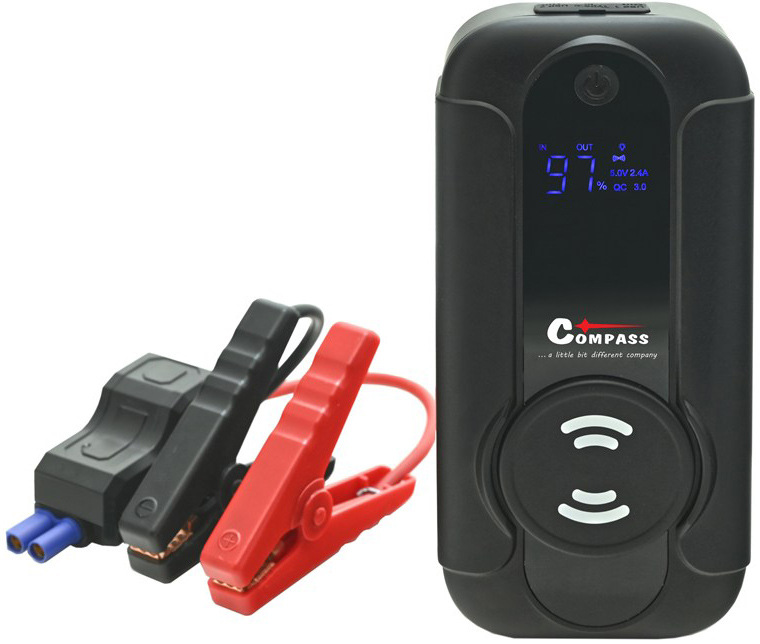 Startovací box Compass 8.000mAh 1000A s Qi bezdrátovým nabíjením