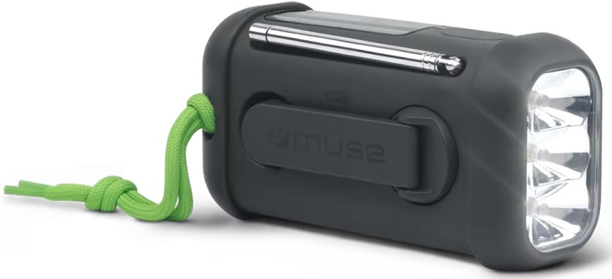 Radiopřijímač MUSE MH-08 MB černý Pohled ze strany na radiopřijímač MUSE MH-08 MB