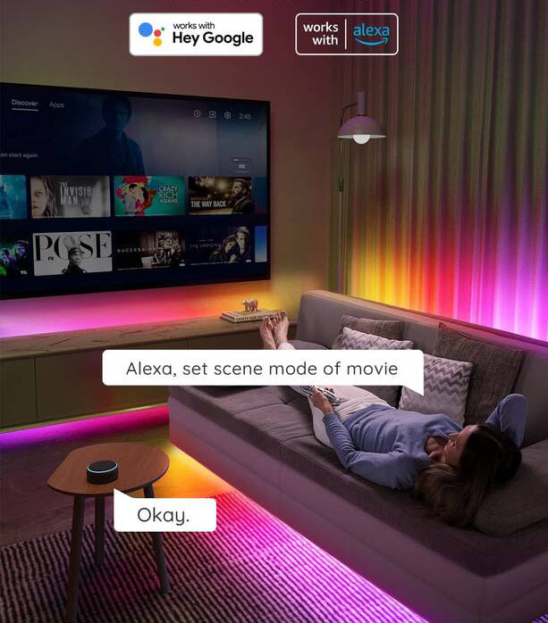 LED pásek Govee WiFi RGBIC PRO Smart, 10m Govee Wi-Fi RGBIC PRO Smart (H618C3D1)