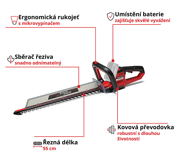 Nůžky na živý plot Einhell ARCURRA (bez baterie) 3410920