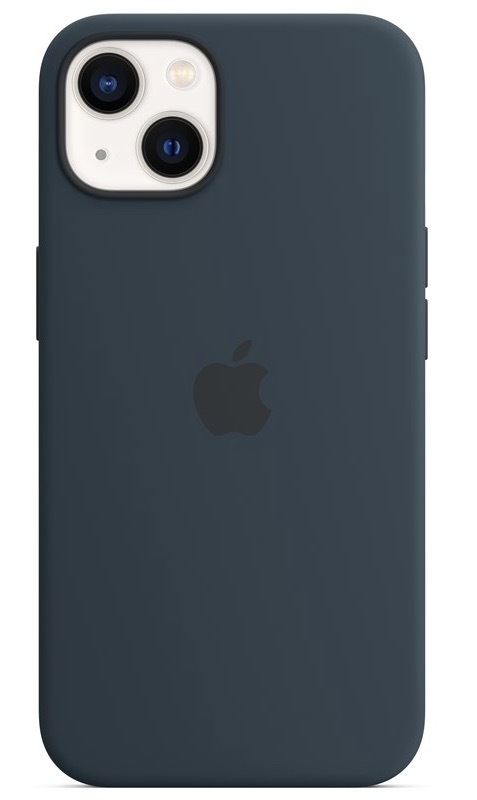 Kryt na mobil Apple Silicone Case s MagSafe pro iPhone 13 – hlubokomořsky modrý