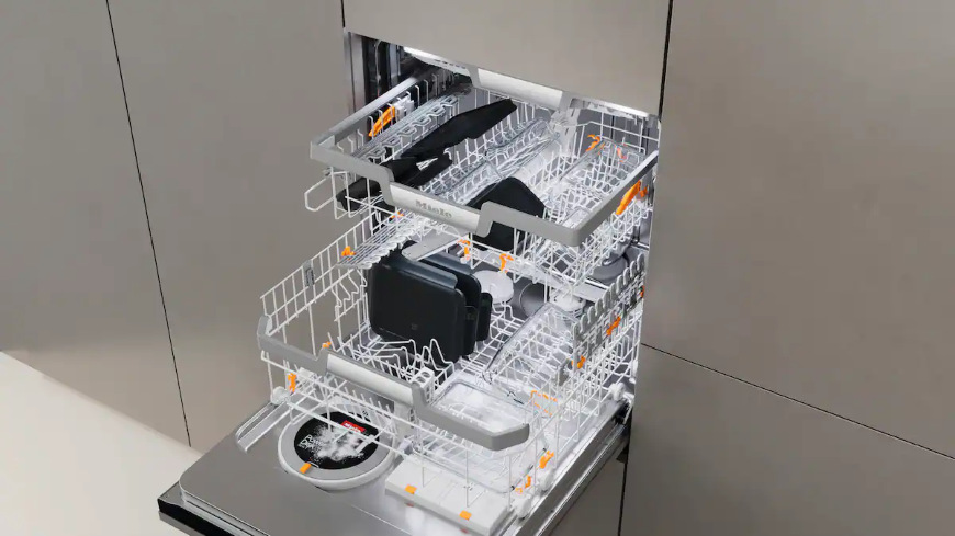 Dóza na potraviny Miele Gourmet Box (velikost M) Miele Gourmet Boxy uložené do myčky nádobí