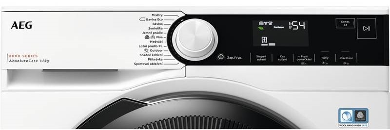 Sušička prádla AEG AbsoluteCare® 8000 TR838P4C bílá Sušička prádla AEG AbsoluteCare® 8000 TR838P4C bílá