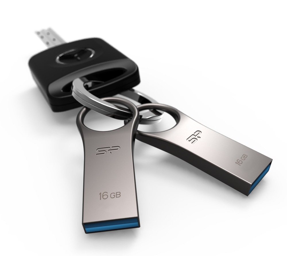 USB Flash Silicon Power Jewel J80 16 GB stříbrný