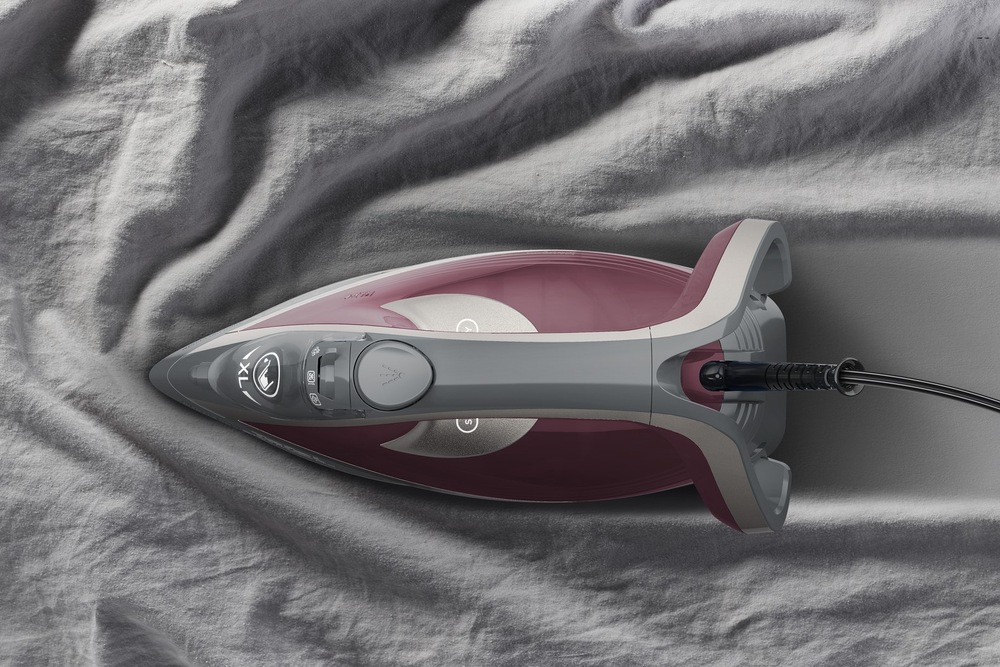 Žehlička Tefal FV6870E0 Smart Protect Plus vínová Napařovací žehlička Tefal FV6870E0 Smart Protect Plus 2800 W