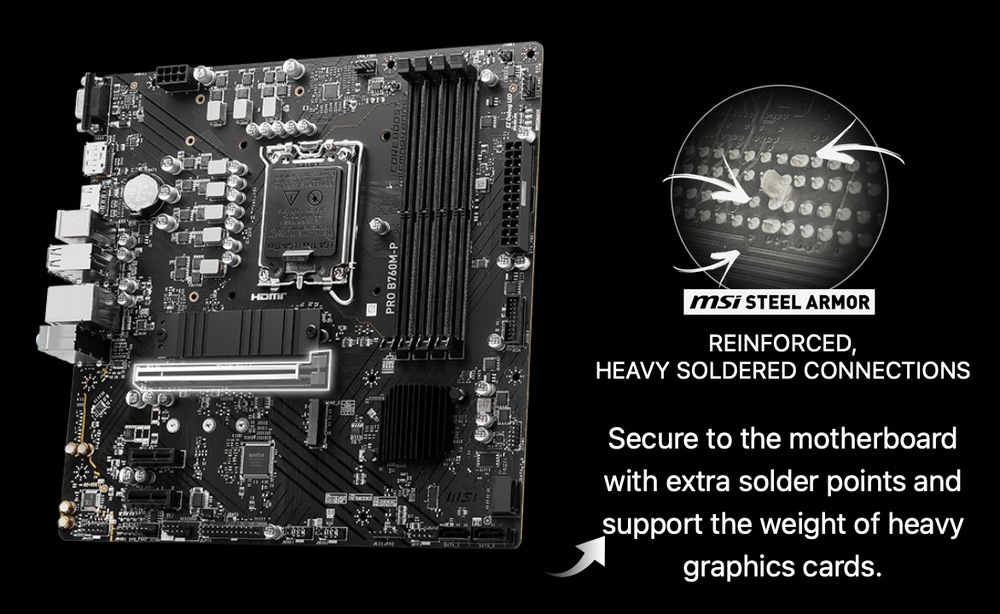 MB MSI PRO B760M-P Intel 1700, mATX