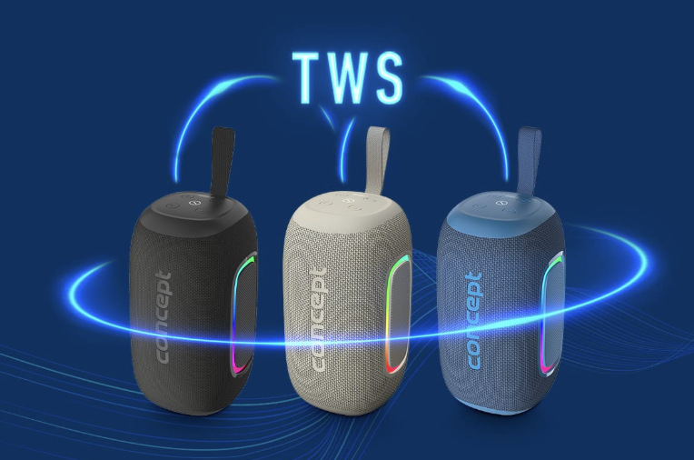 Reproduktory Concept SoundJoy BR5020, BR5021 a BR5022 podporující bezdrátové propojení TWS