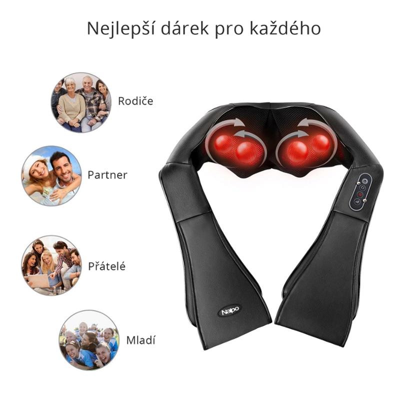Masážní přístroj NAIPO MGS-150DC černý/šedý Masážní přístroj NAIPO MGS-150DC černý/šedý