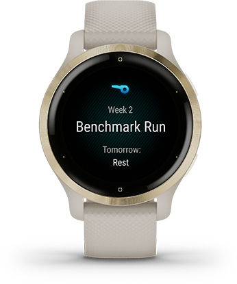 GPS hodinky Garmin Venu 2S - ZÁNOVNÍ - 12 měsíců záruka - Rose Gold/White Leather Band GPS hodinky Garmin Venu 2S - ZÁNOVNÍ - 12 měsíců záruka - Rose Gold/White Leather Band