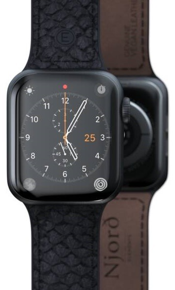 Řemínek Njord Vindur na Apple Watch 42/44/45/49mm šedý