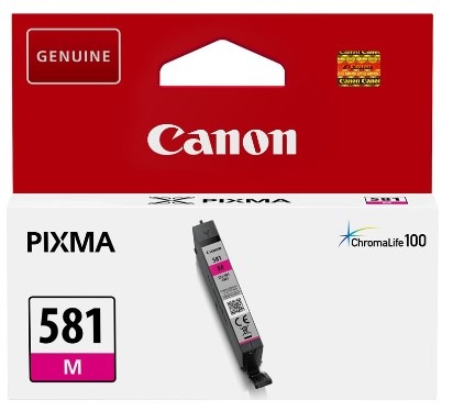 Inkoustová náplň Canon CLI-581 M, 237 stran purpurová