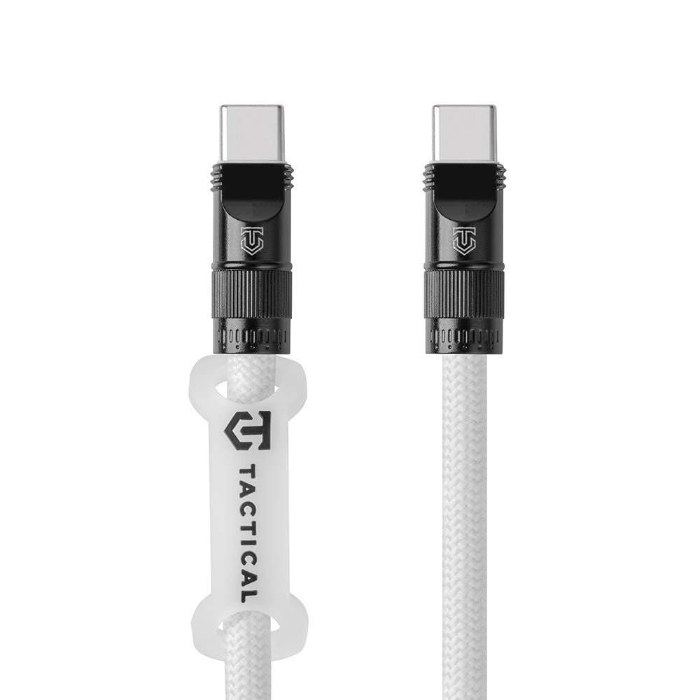 Kabel Tactical Wire Snake USB-C/USB-C 1,2m bílý Nabíjecí koncovky USB-C u popruhu Tactical Wire Snake USB-C/USB-C 1,2m - bílý