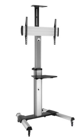 Stojan pro TV STELL SOS 4100, pro úhlopříčky 40" až 100", nosnost 50 kg stříbrný