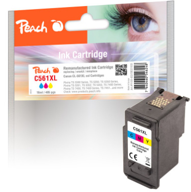 Inkoustová náplň Peach Canon CL561XL, 300 stran vícebarevná