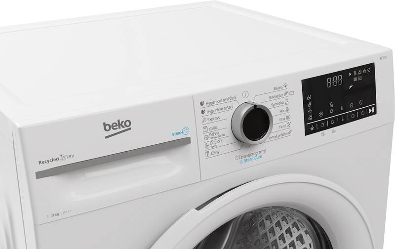 Sušička prádla Beko BM3T4924WW, bílá, český panel, dotykový displej