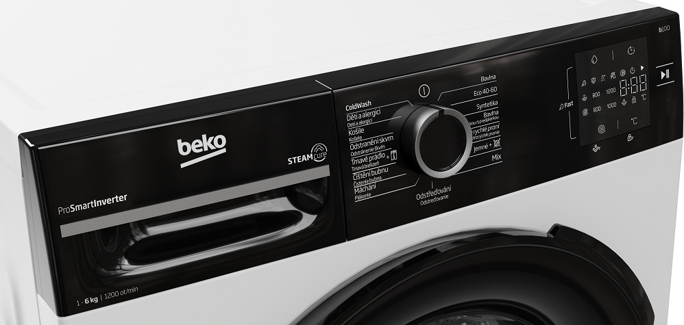 Pračka Beko BM1WFU3622WBB bílá Pračka Beko BM1WFU3622WBB, český panel