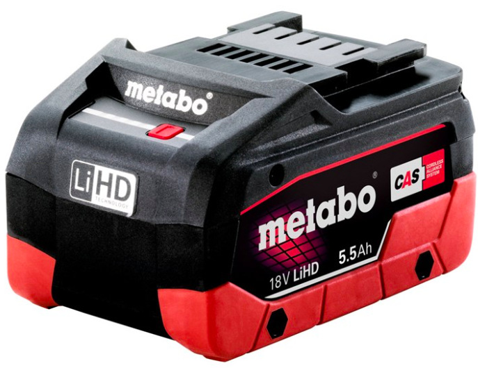 Akumulátor Metabo LiHD 5.5 Ah 625368000 s kapacitou 5,5 Ah pro kompatibilní 18V nářadí CAS systému