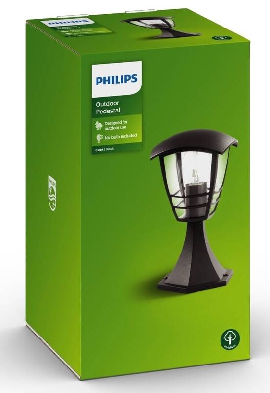 Venkovní svítidlo Philips Creek Pedestal, 1xE27 černé