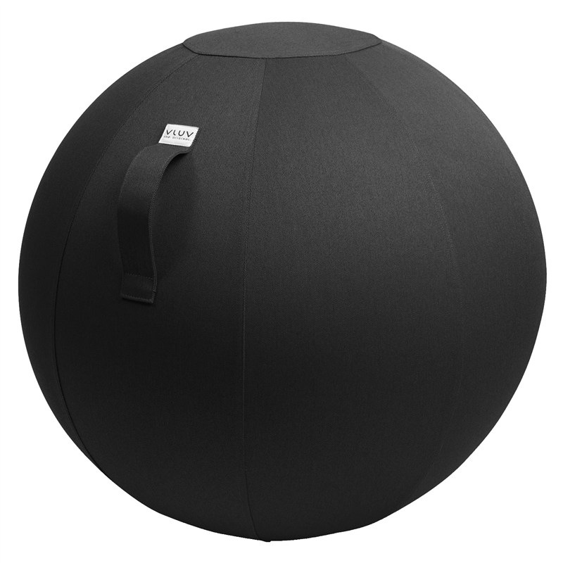 Sedací míč VLUV Bol Leiv 70–75 cm Black, černá barva.