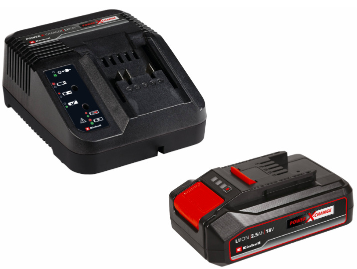 Akumulátor Power X-Change 2,5 Ah a nabíječka dodávané v balení