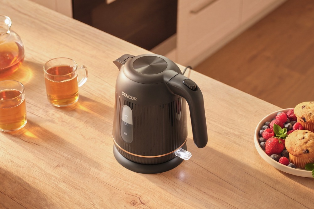 Konvice Sencor SWK 1049BK 1 l na kuchyňské lince