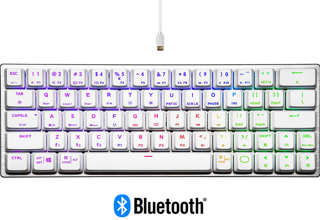 Klávesnice Cooler Master SK622,Bluetooth TTC Low RED Switch, US layout černá Klávesnice Cooler Master SK622,Bluetooth TTC Low RED Switch, US layout černá