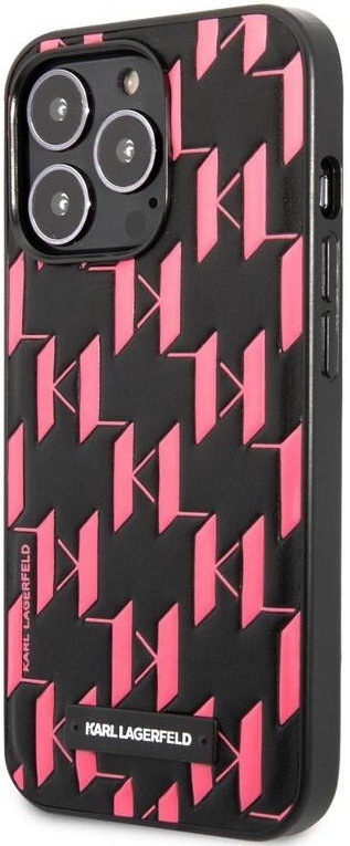 Kryt na mobil Karl Lagerfeld Monogram Plaque na Apple iPhone 13 Pro růžový
