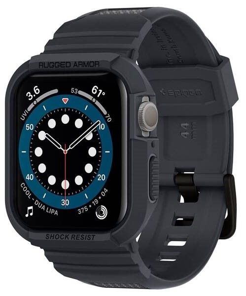 Řemínek Spigen Rugged Armor Pro na Apple Watch 44/45 mm šedý
