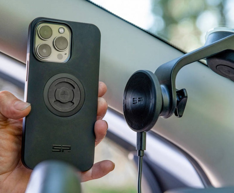 Držák na mobil SP Connect Charging Suction Mount SPC+ černý