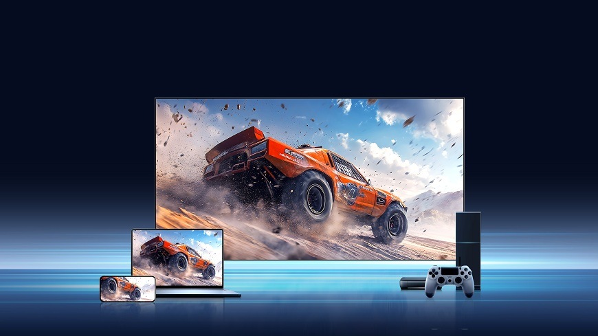 Televize Hisense 100UR8S a příslušenství, které lze připojit