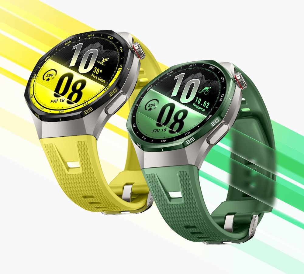 Chytré hodinky Huawei Watch GT 7 Pro 46 mm černé hytré hodinky Huawei Watch GT 7 Pro ve žlutém a zeleném provedení s kulatým displejem