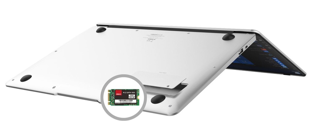 Notebook Umax VisionBook 14Wg Pro stříbrný/béžový