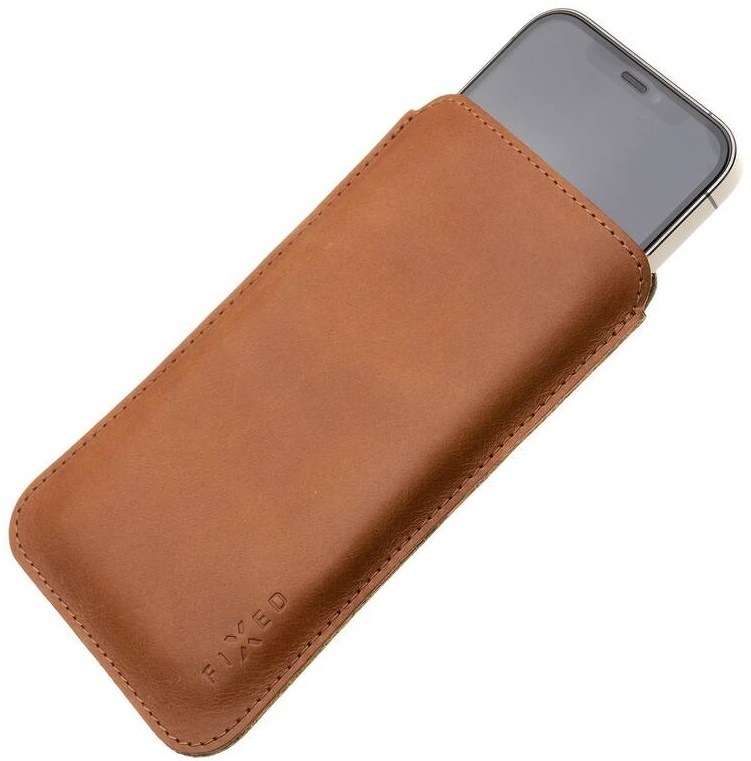 Pouzdro na mobil FIXED Slim na Apple iPhone 12/12 Pro hnědé Pouzdro na mobil FIXED Slim na Apple iPhone 12/12 Pro hnědé