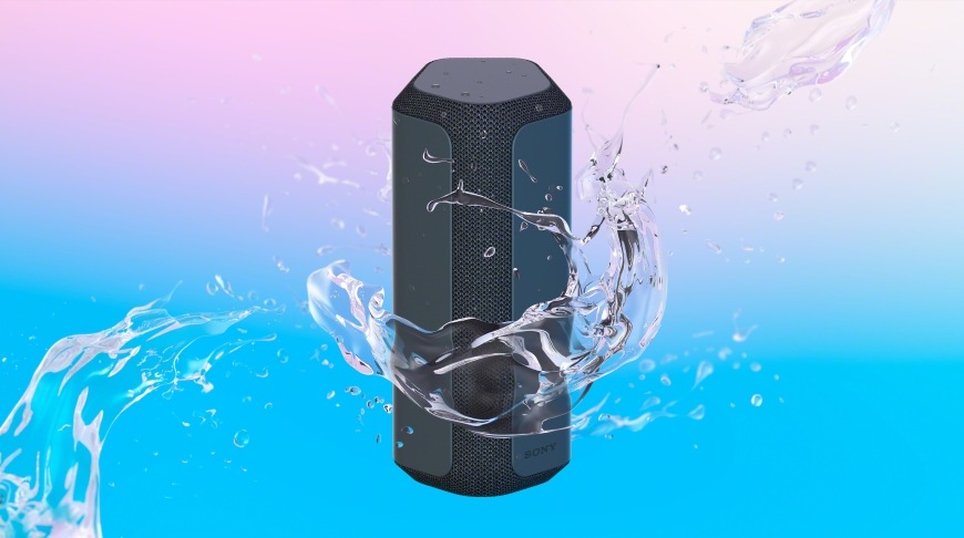 Přenosný reproduktor Sony SRS-XE200 oranžový Přenosný reproduktor SONY SRS-XE200 voděodolnost