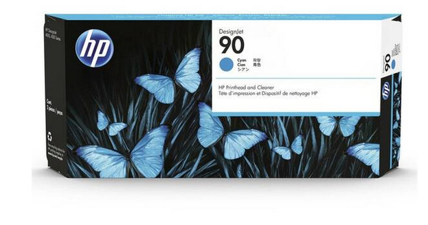 HP 90, 400 ml - azurová (C5055A)