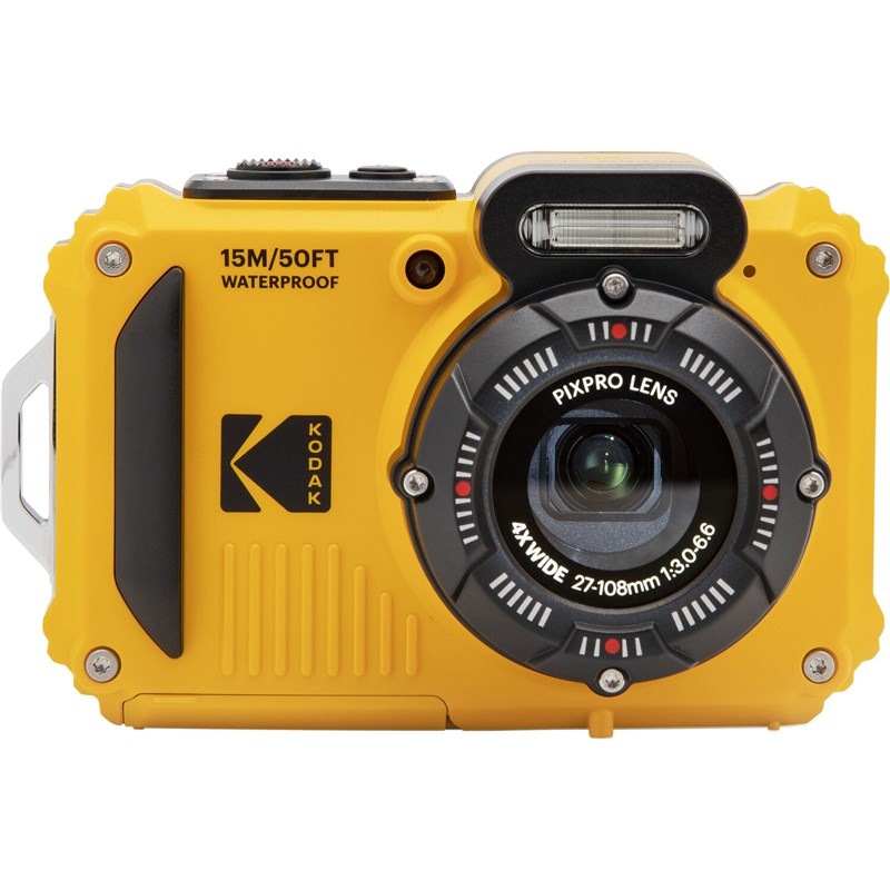 Digitální fotoaparát Kodak PIXPRO WPZ2 + 2× akumulátor + 16GB karta žlutý