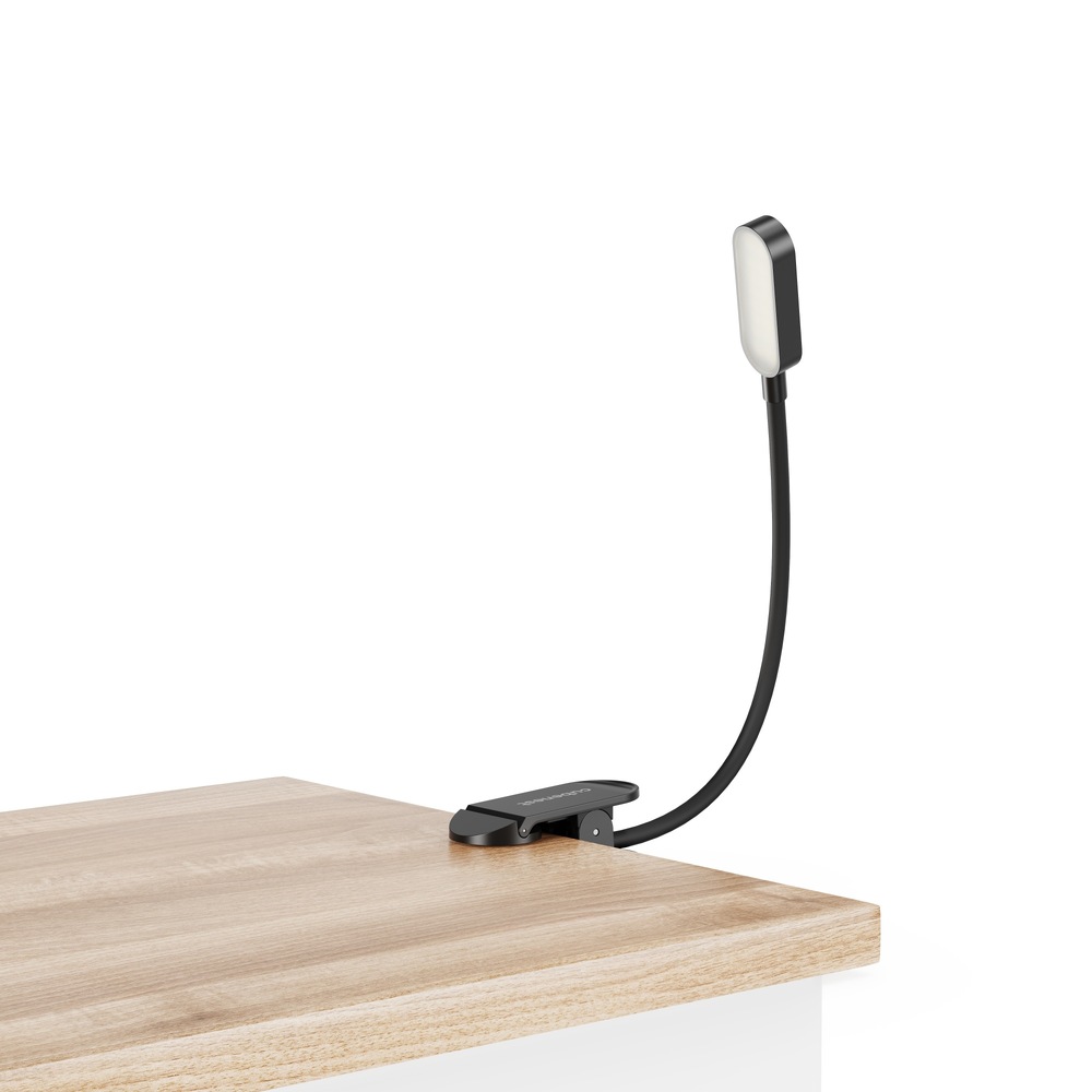 Stolní LED lampička Cubenest LTW02 s klipem, nabíjecí, stmívatelná černá