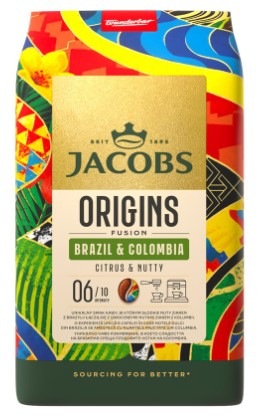 Káva zrnková Jacobs Origins - Brazil & Colombia 1 kg