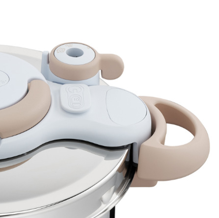 Tlakový hrnec Tefal Clipso Minut Natural P4624972, 9 l nerez/béžový Tlakový hrnec Tefal Clipso Minut Natural P4624972, 9 l nerez/béžový