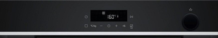 Trouba Siemens iQ300 HR572GBS3 pyrolýza černá/nerez Displej vestavné trouby Siemens HR572GBS3